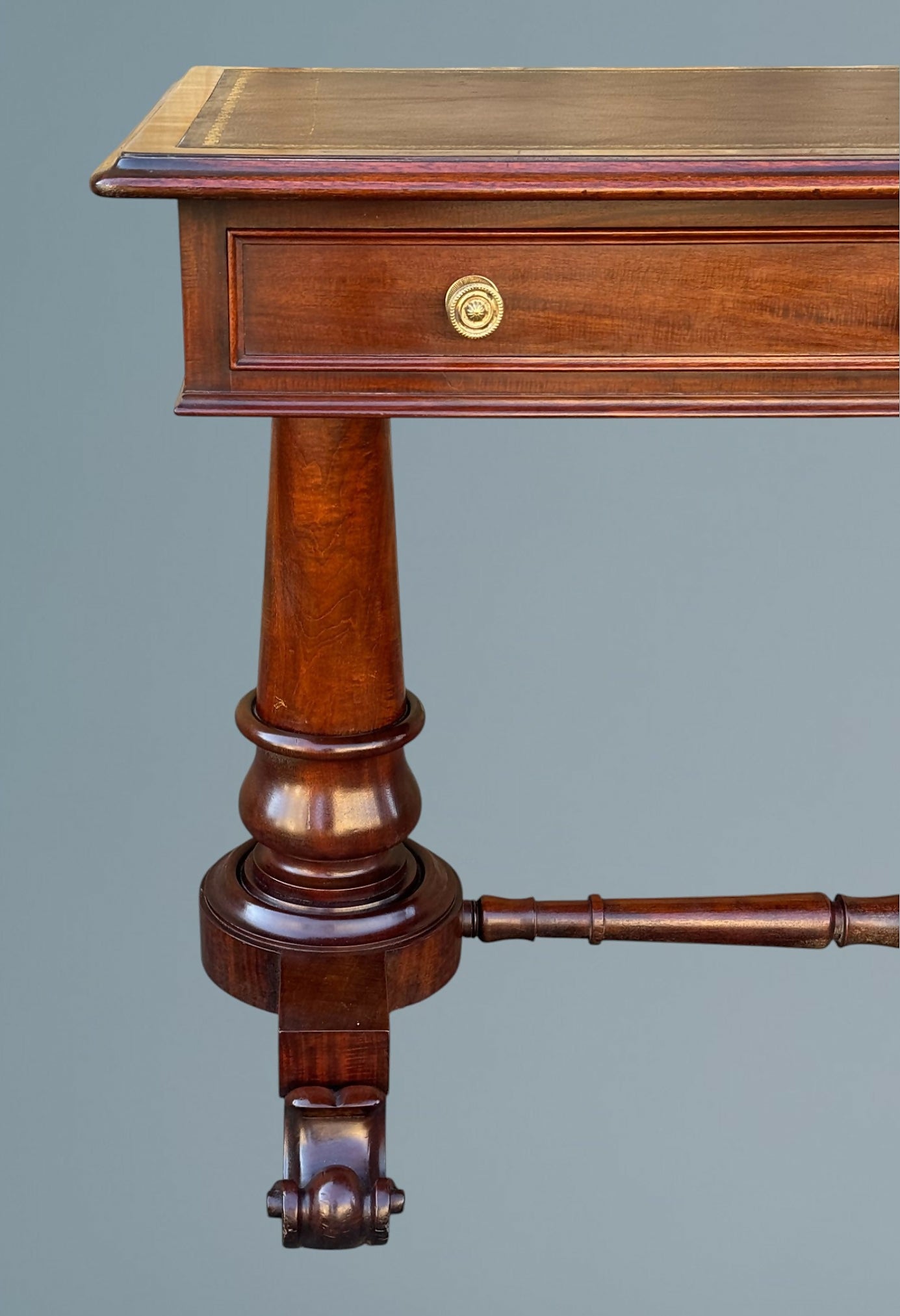 19th Century Victorian Mahogany Writing Table / Desk