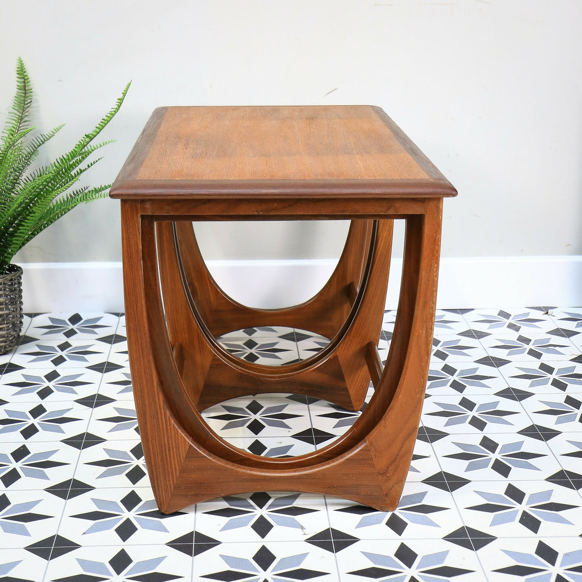 G Plan Fresco Nesting Coffee Tables in Teak and Afromosia Mid Century