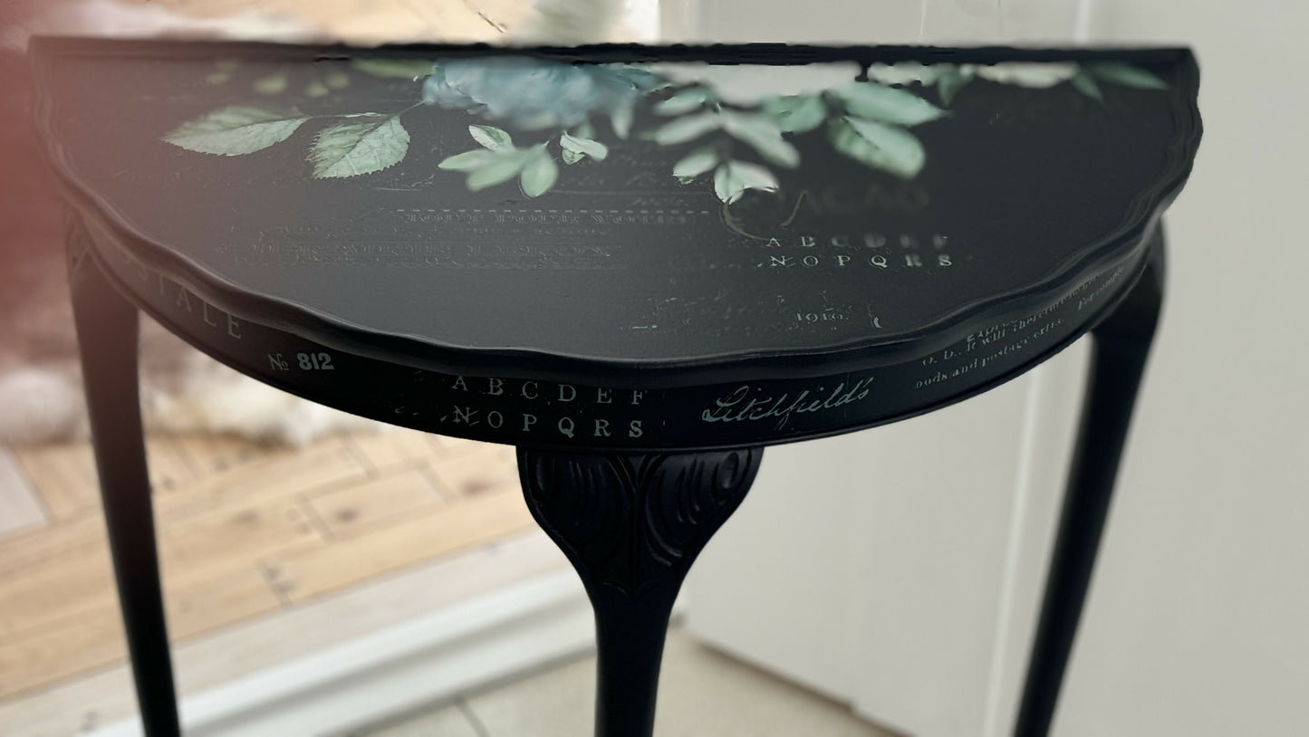 Black Vintage Console Table