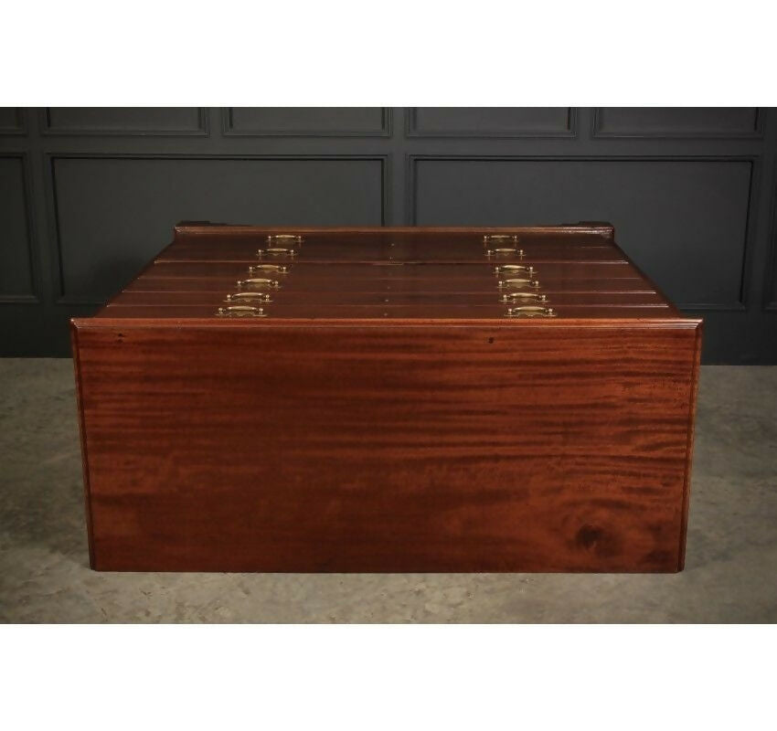 Tallboy Georgian Mahogany Artists Plan Chest of Drawers