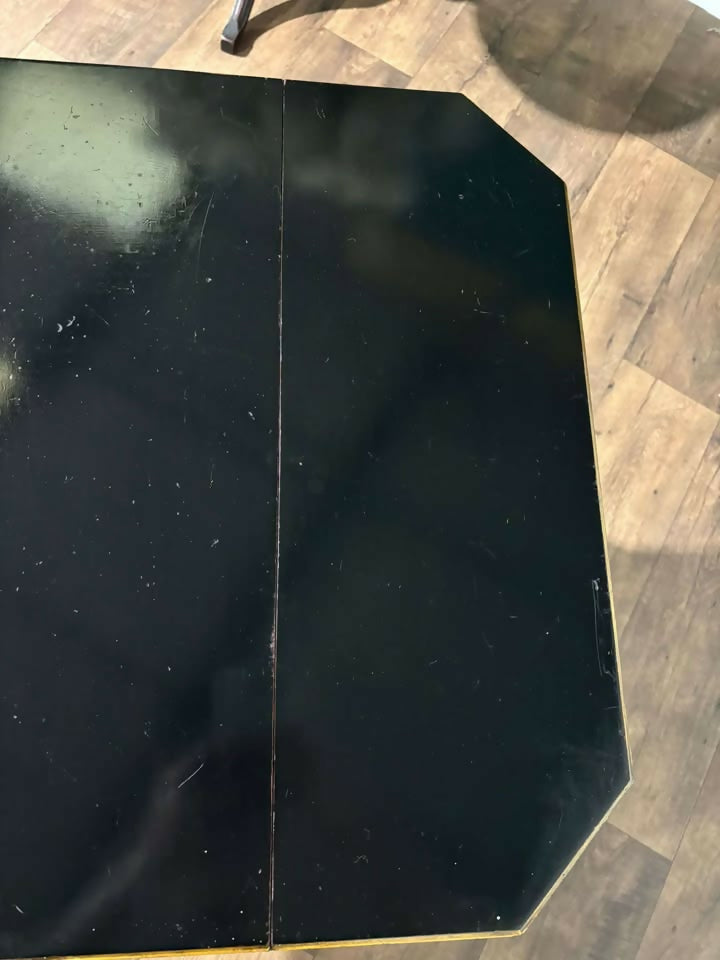 Edwardian Ebony Drop Leaf Side Tableb
