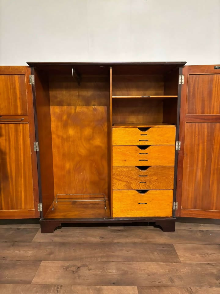 bVintage Mahogany Gents Robe