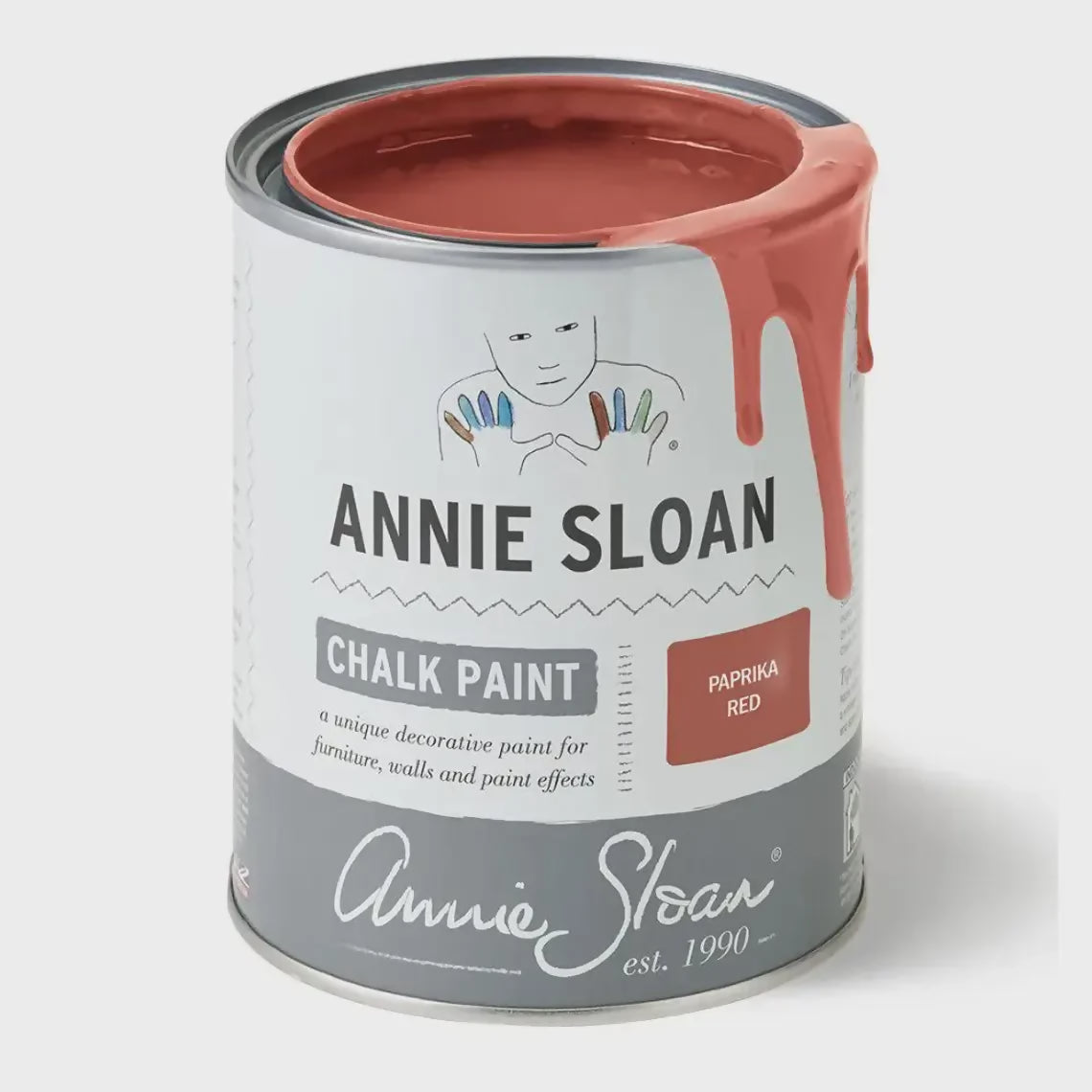 Vintage Sideboard in Annie Sloan Paprika Red – Hand Painted Storage Cabinet