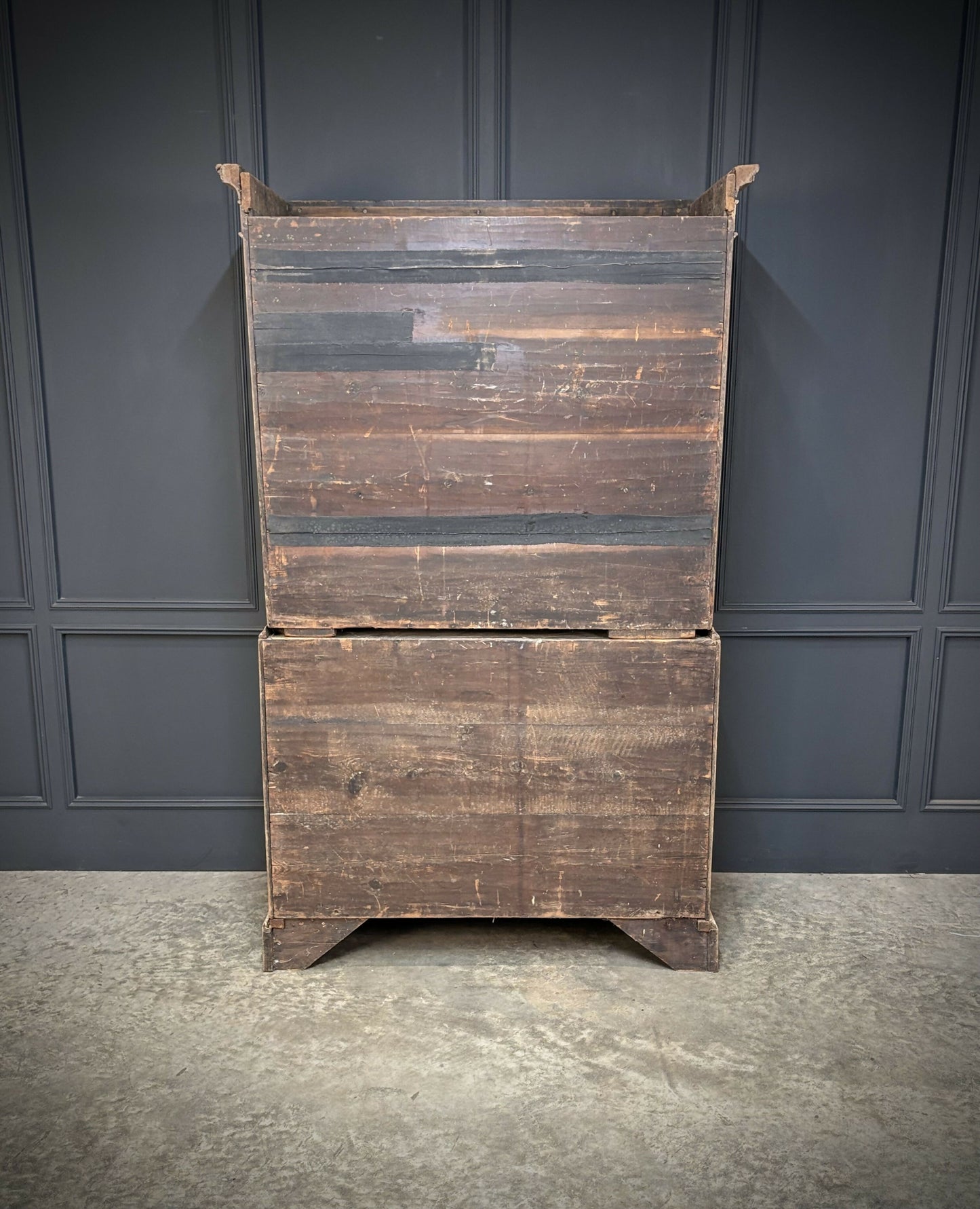 18th Century Bleached Oak Tallboy Chest On Chest