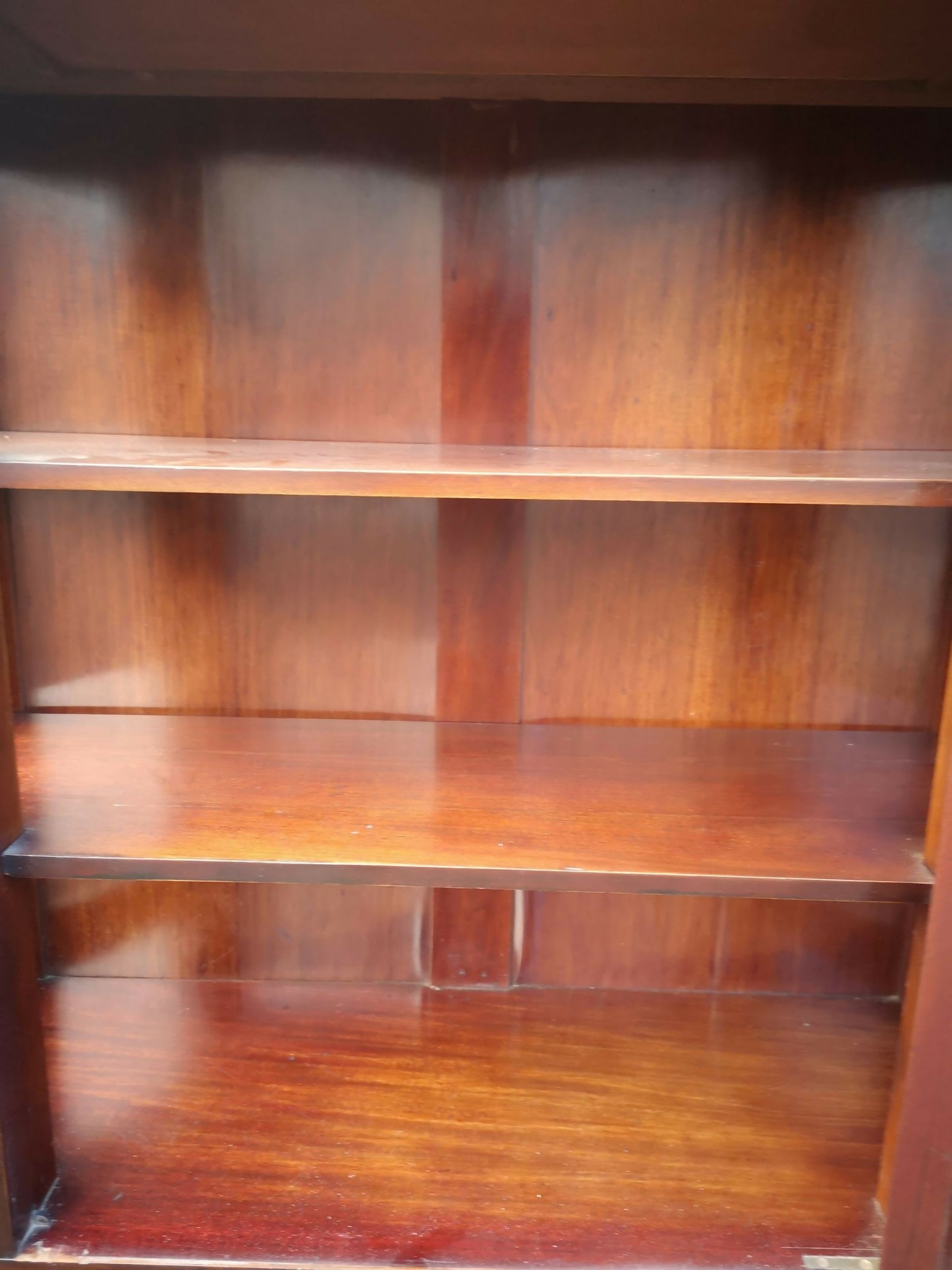 Late 19th Century French Mahogany and Satinwood Banded Vitrine - Cabinet