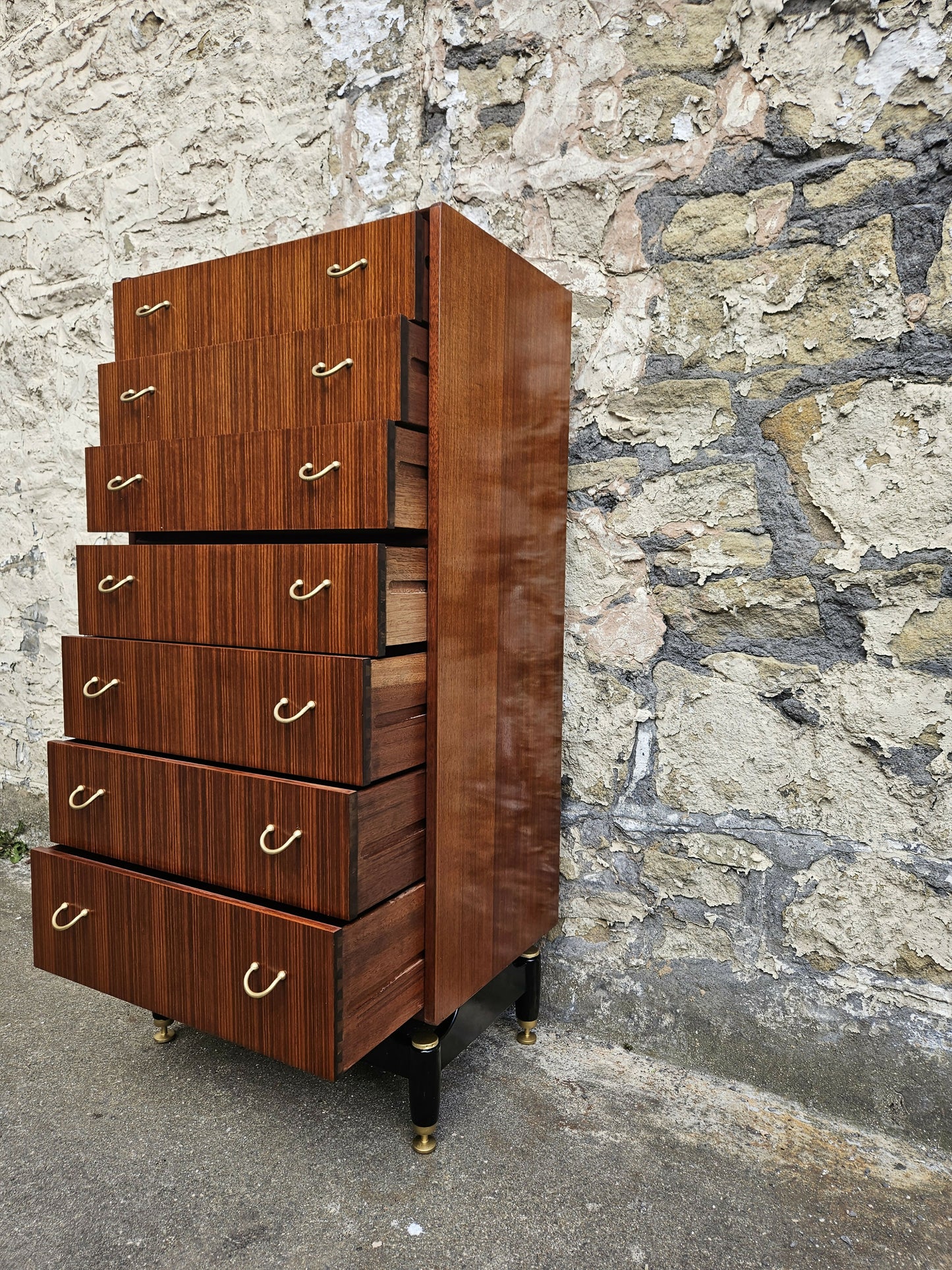 G Plan Chest Of Drawers Librenza Range Seven Drawers In Teak And Tola Wood