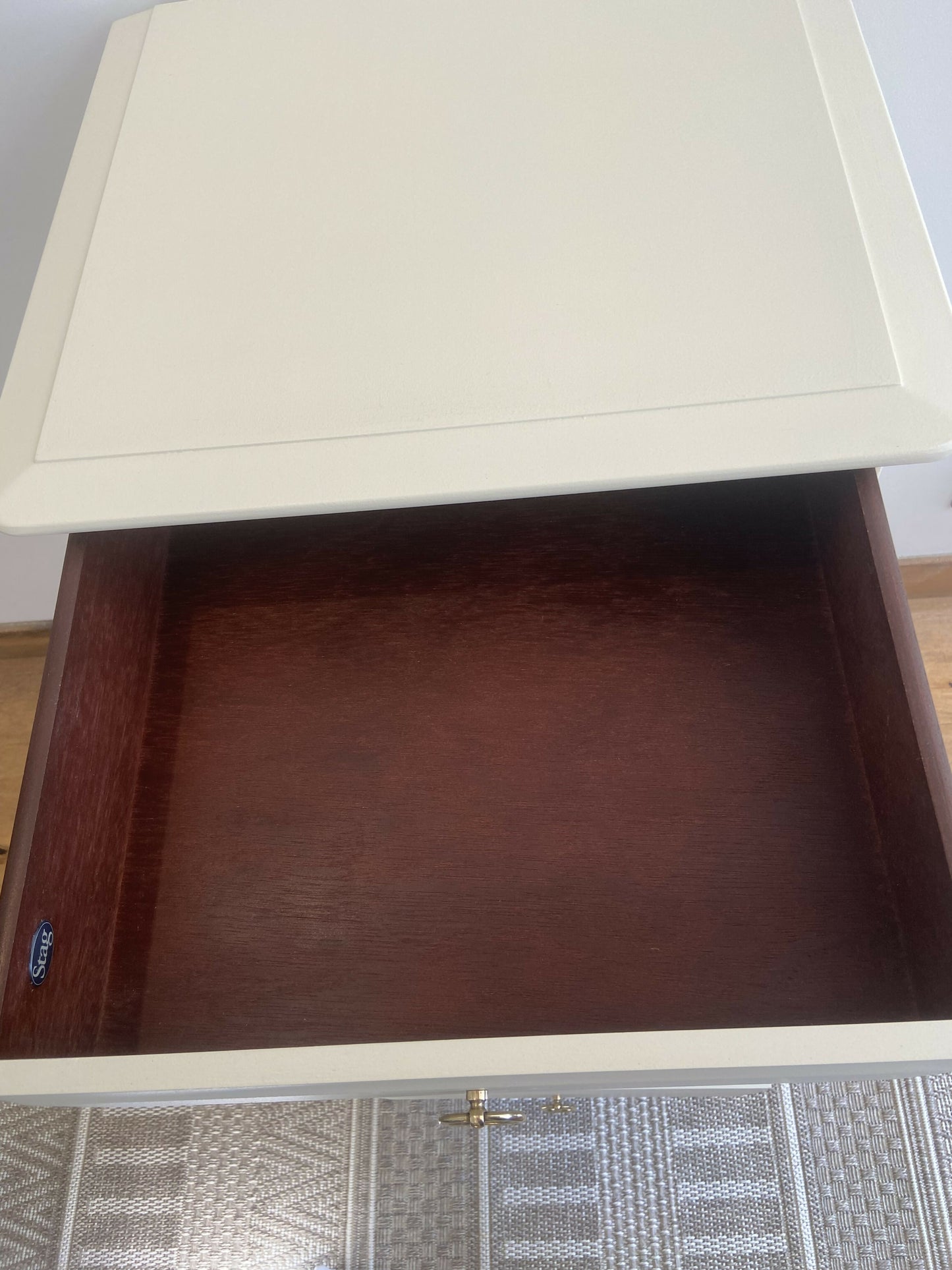 NOW SOLD Stag Six Drawer Tall Narrow Chest