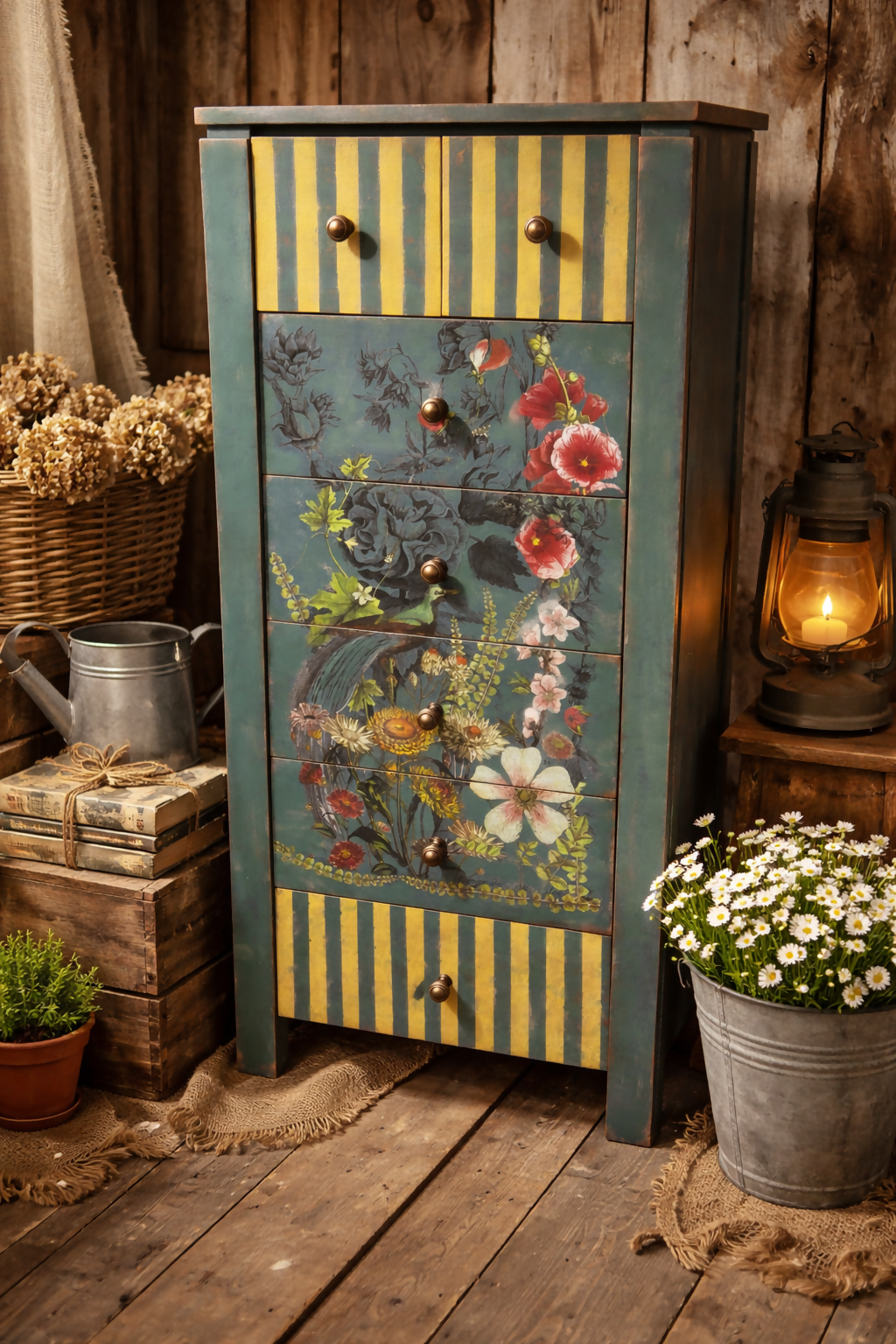 Hand crafted Tall Chest of Drawers