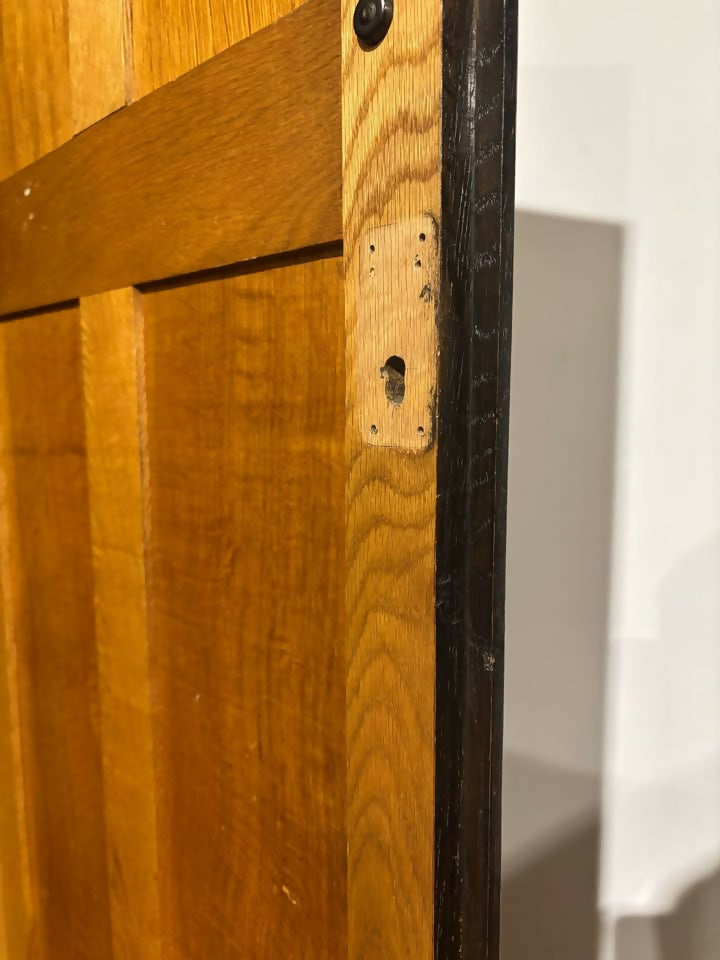 Vintage Jacobean Style Carved Medium Oak ladies Wardrobe4