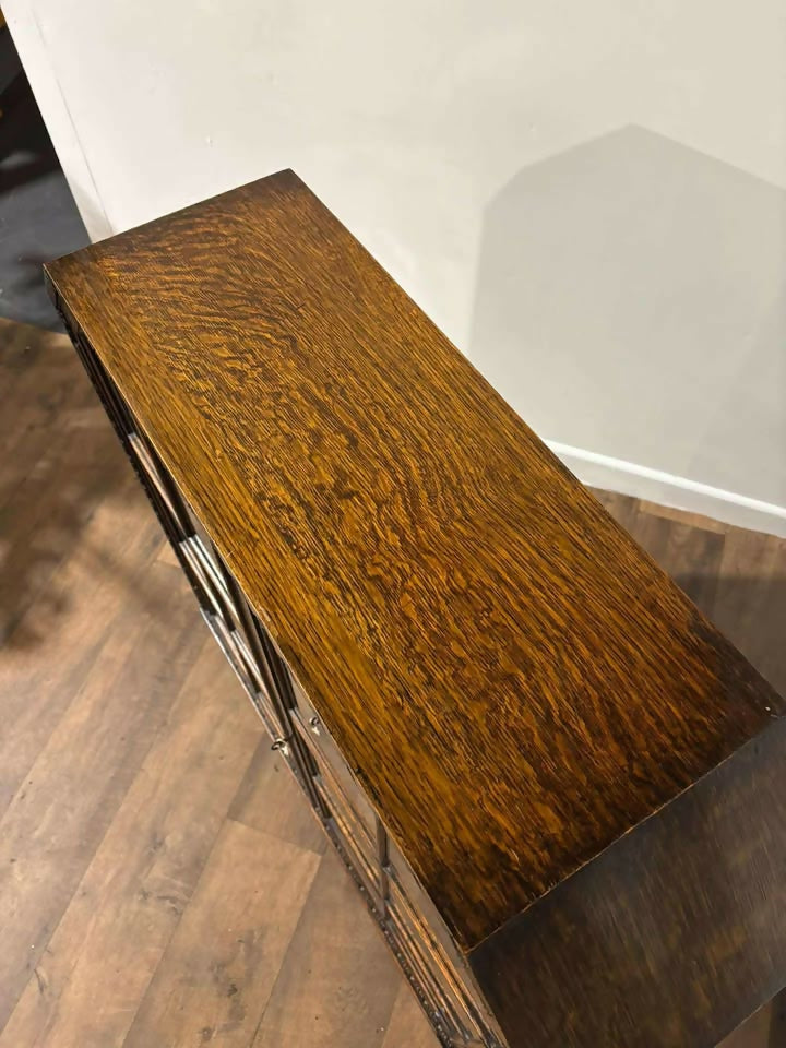 Vintage Oak Art Deco Bookcase