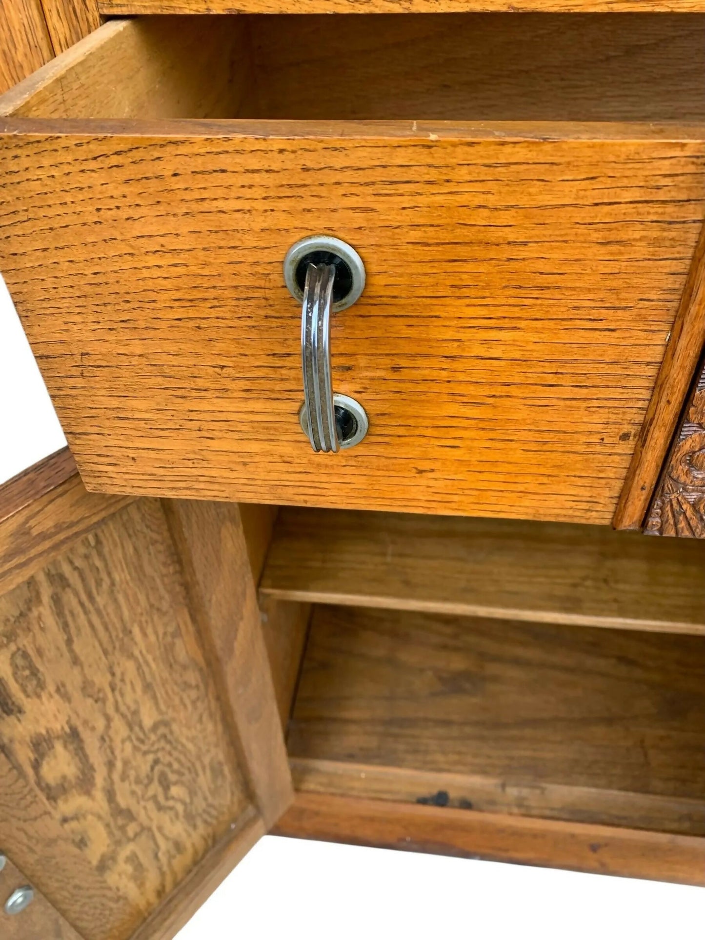 Vintage Drinks Display Cabinet Sideboard Secretarie