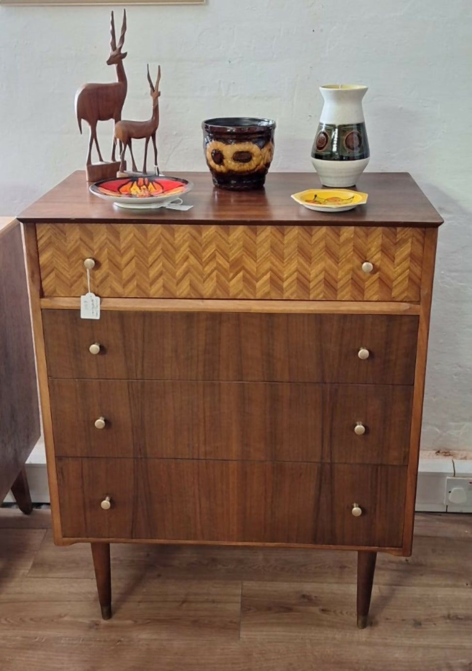 CHEST OF DRAWERS BY UNIFLEX ~ VINTAGE ~ MID CENTURY ~ REFURBISHED