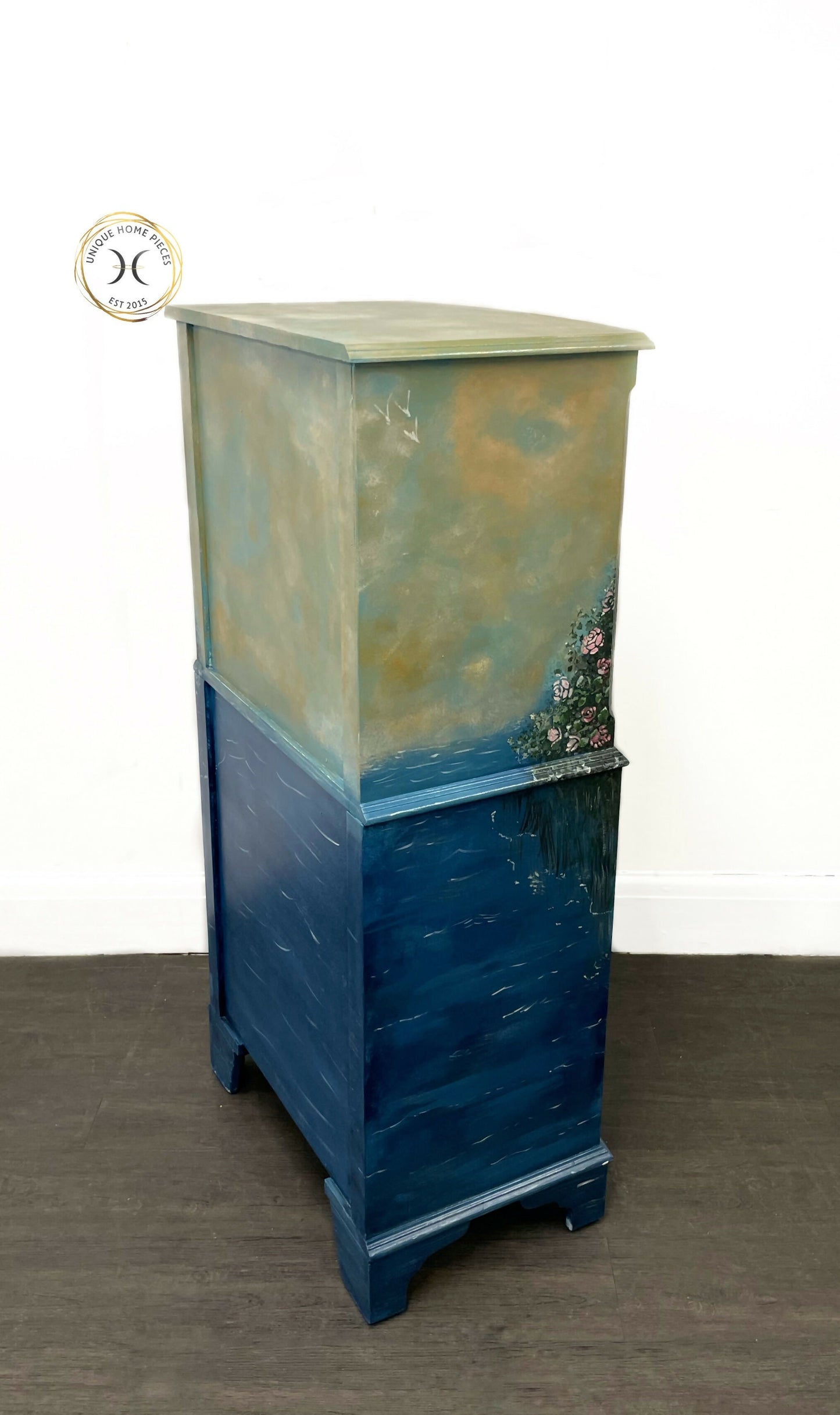 Bespoke Whimsical Floral Fairies Drinks Cabinet