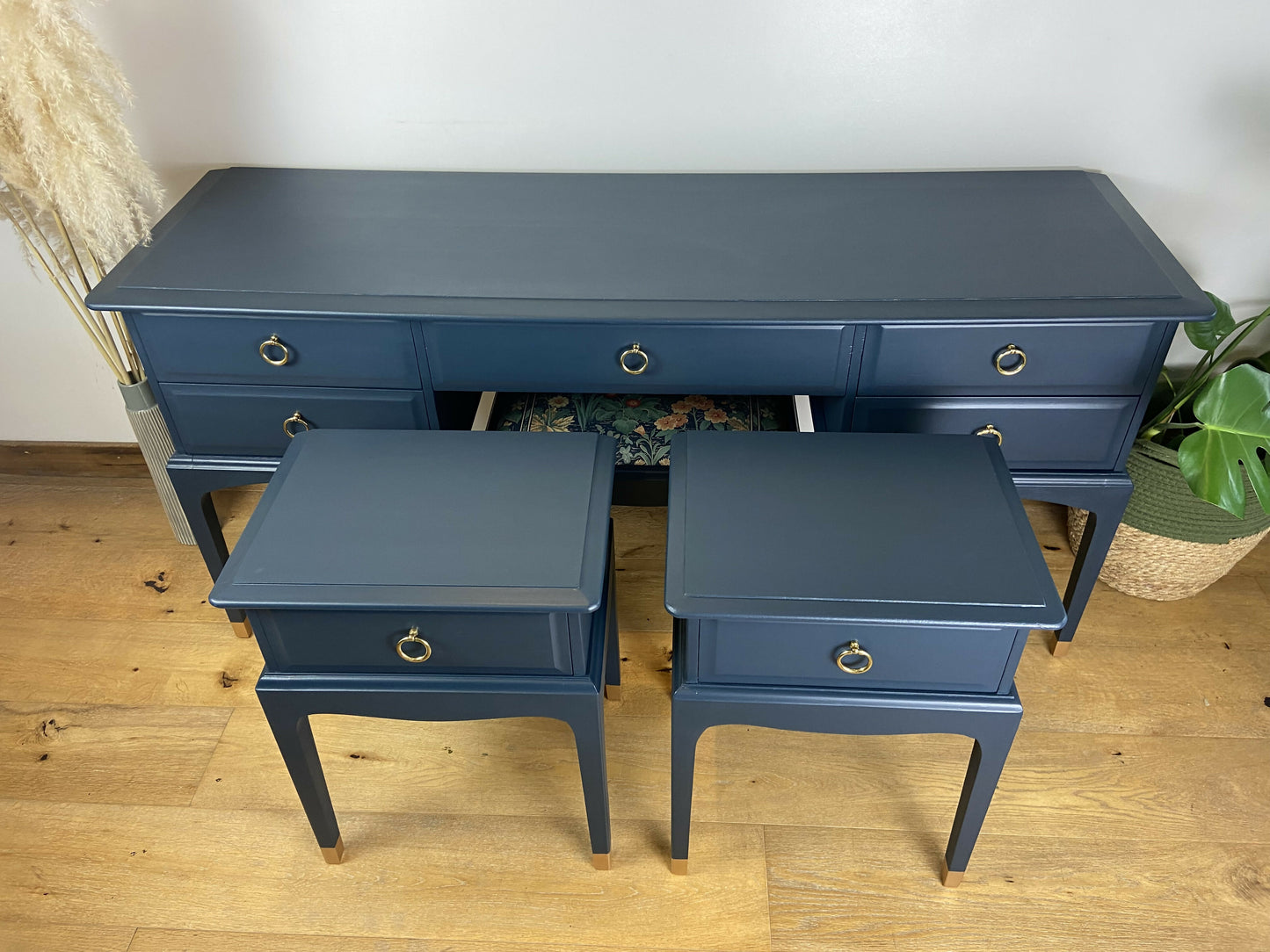 NOW SOLD Stag leggy bedside cabinets (pair)