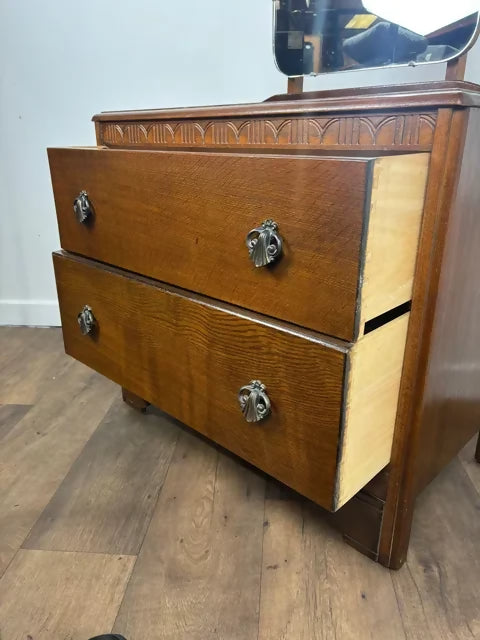 Vintage Lebus Oak Dressing Table