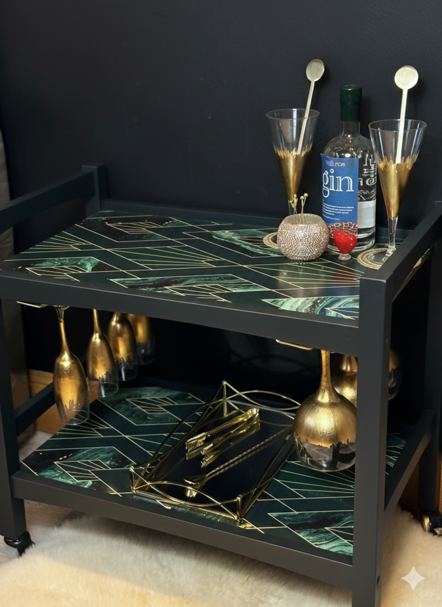 Art Deco Drinks Trolley