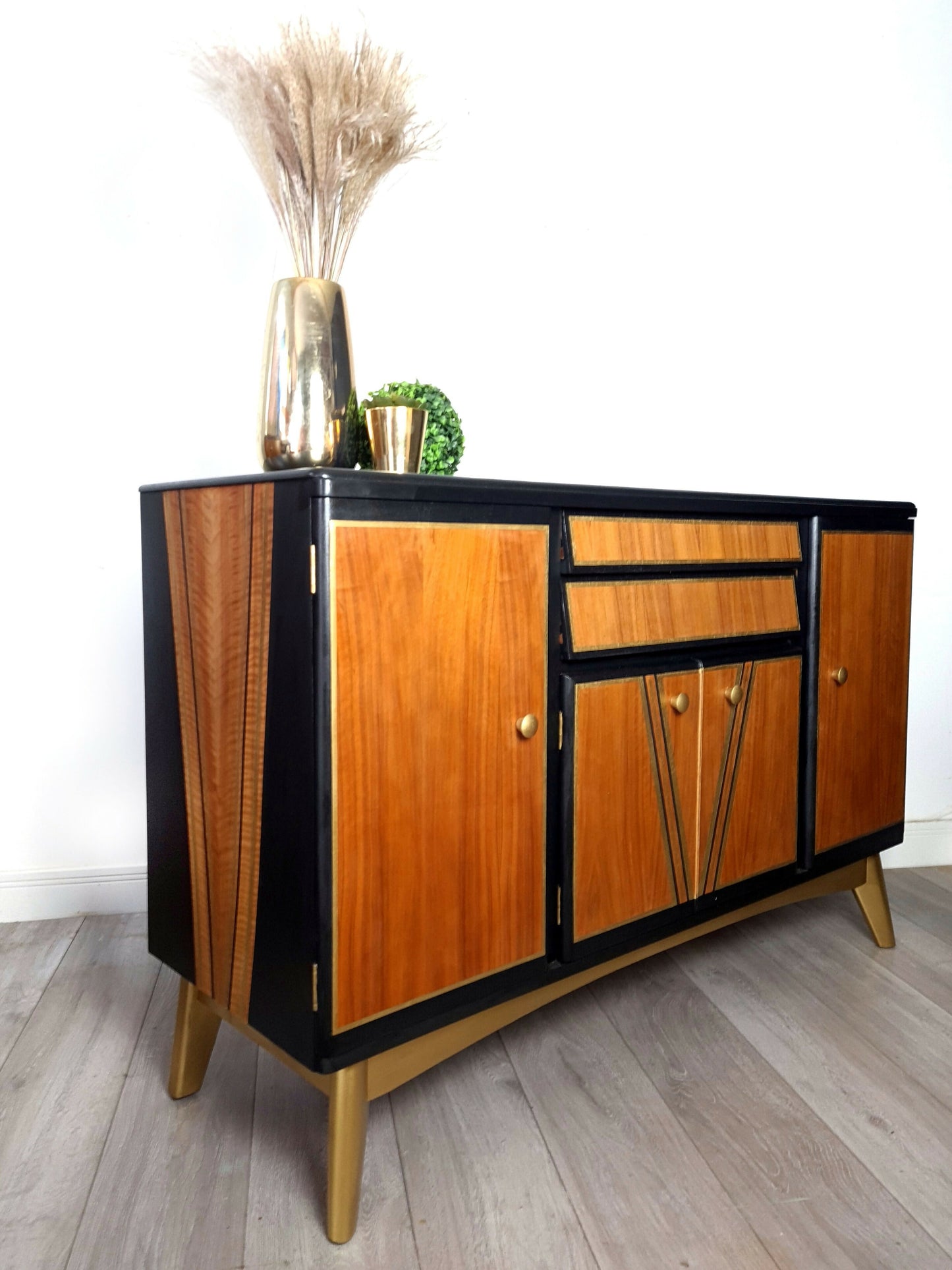 Nathan black cocktail cabinet, sideboard