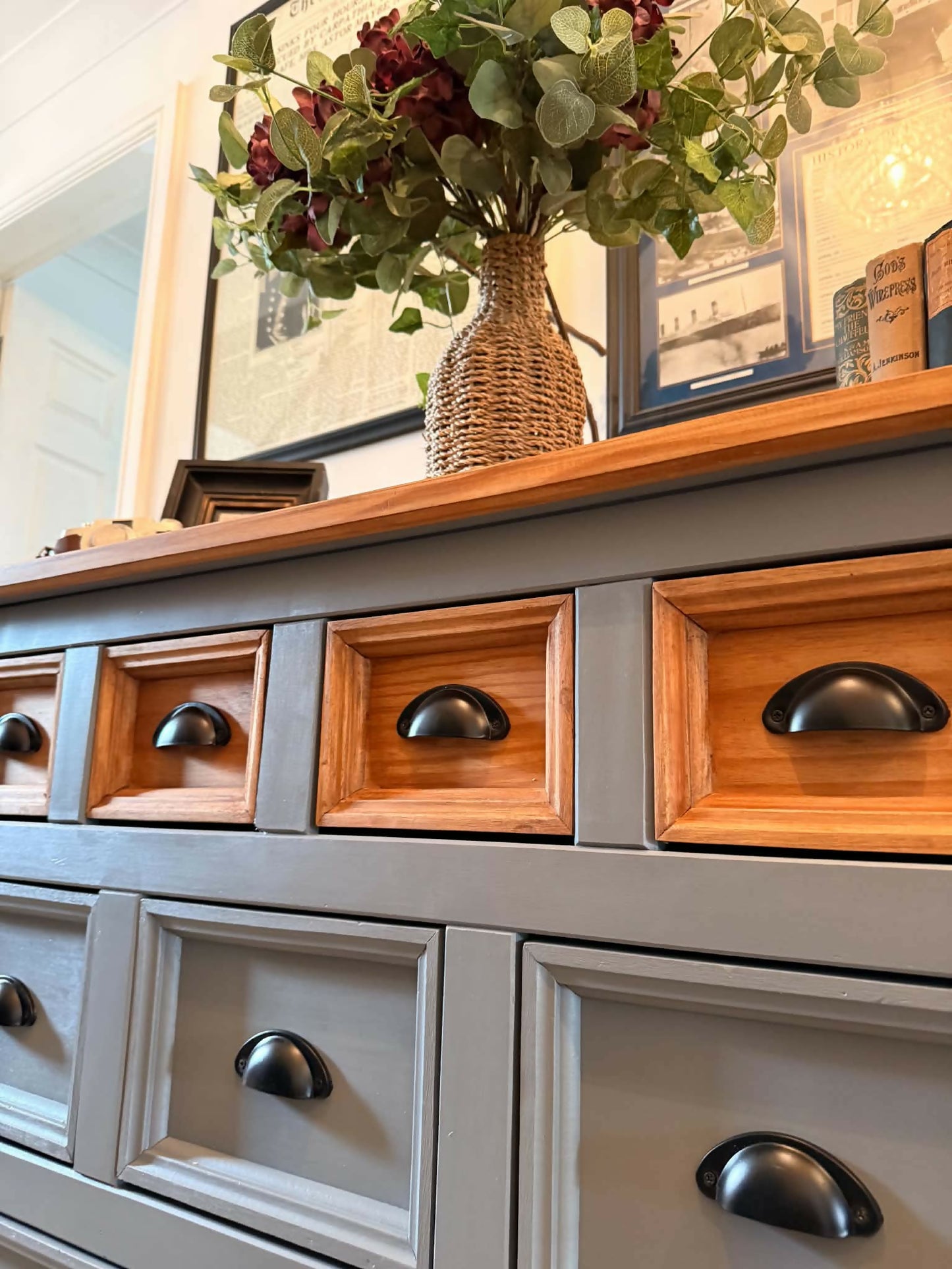 Heritage Grey Apothecary Chest of Drawers