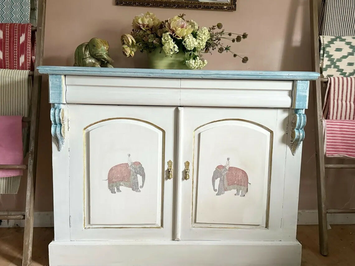Rustic Cupboard/vintage storage/bathroom cabinet/hallway table,