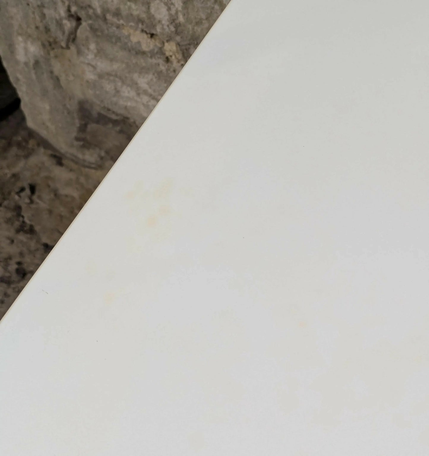 Pair Painted Bedside Tables with Drawers - Off White/ Cream
