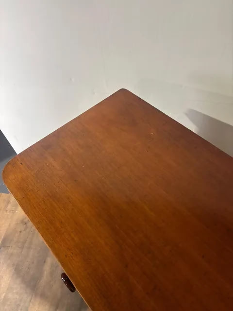 Victorian Mahogany Chest of Five Drawers on Bun Feet
