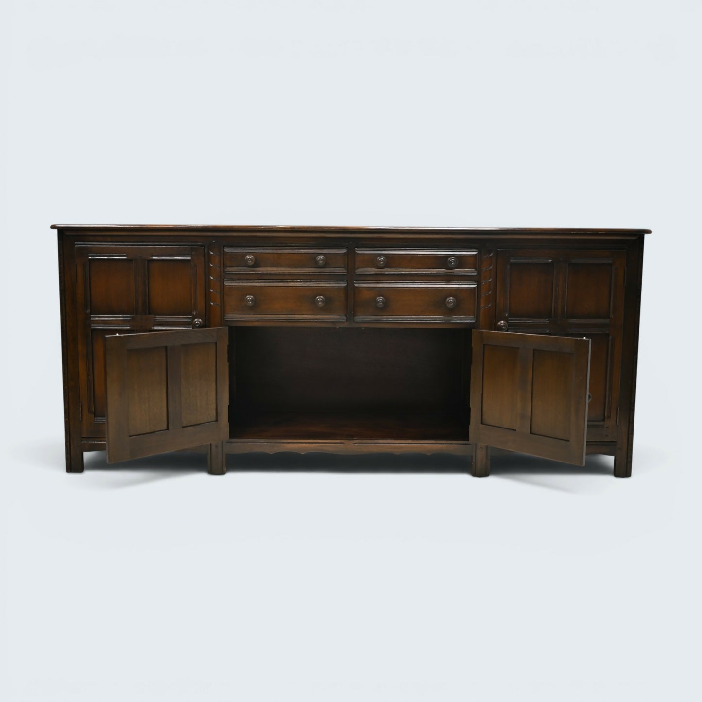 Ercol Large Grand Sideboard Model #570 215cm/7foot Wide Storage FREE UK Delivery