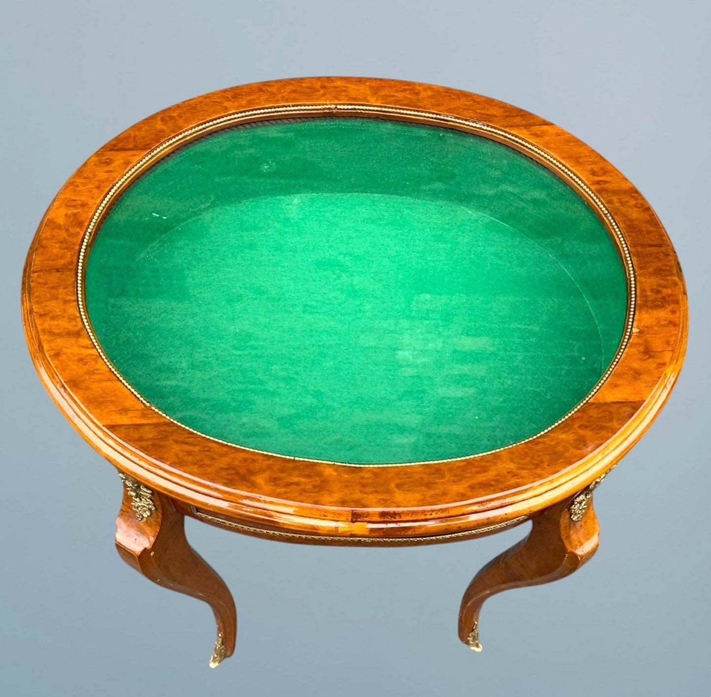 Walnut and Gilt Metal Bijouterie Table