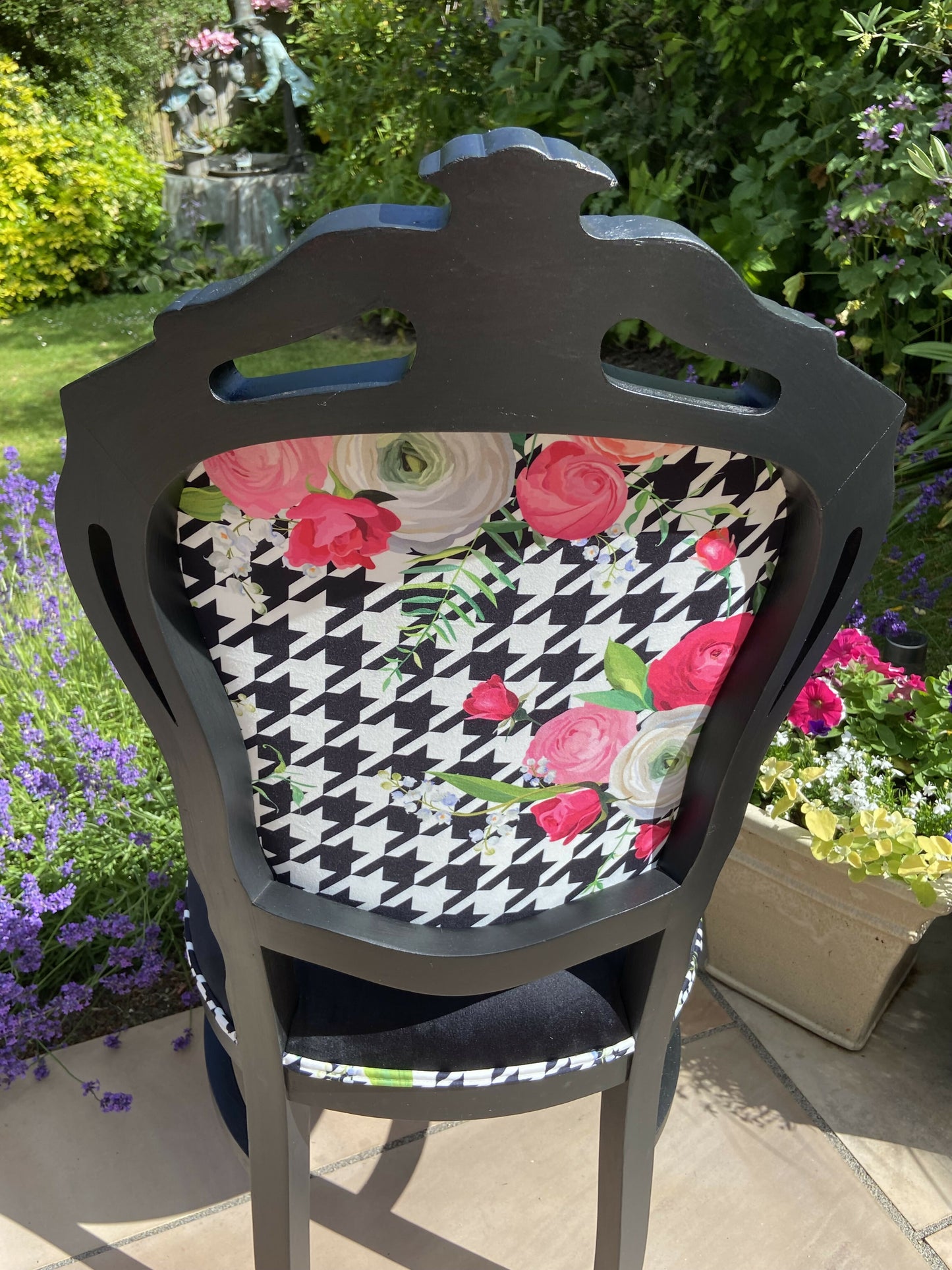 Floral Statement Upholstered Chair