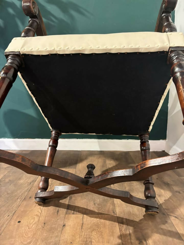 Leather Upholstered Side Armchair7