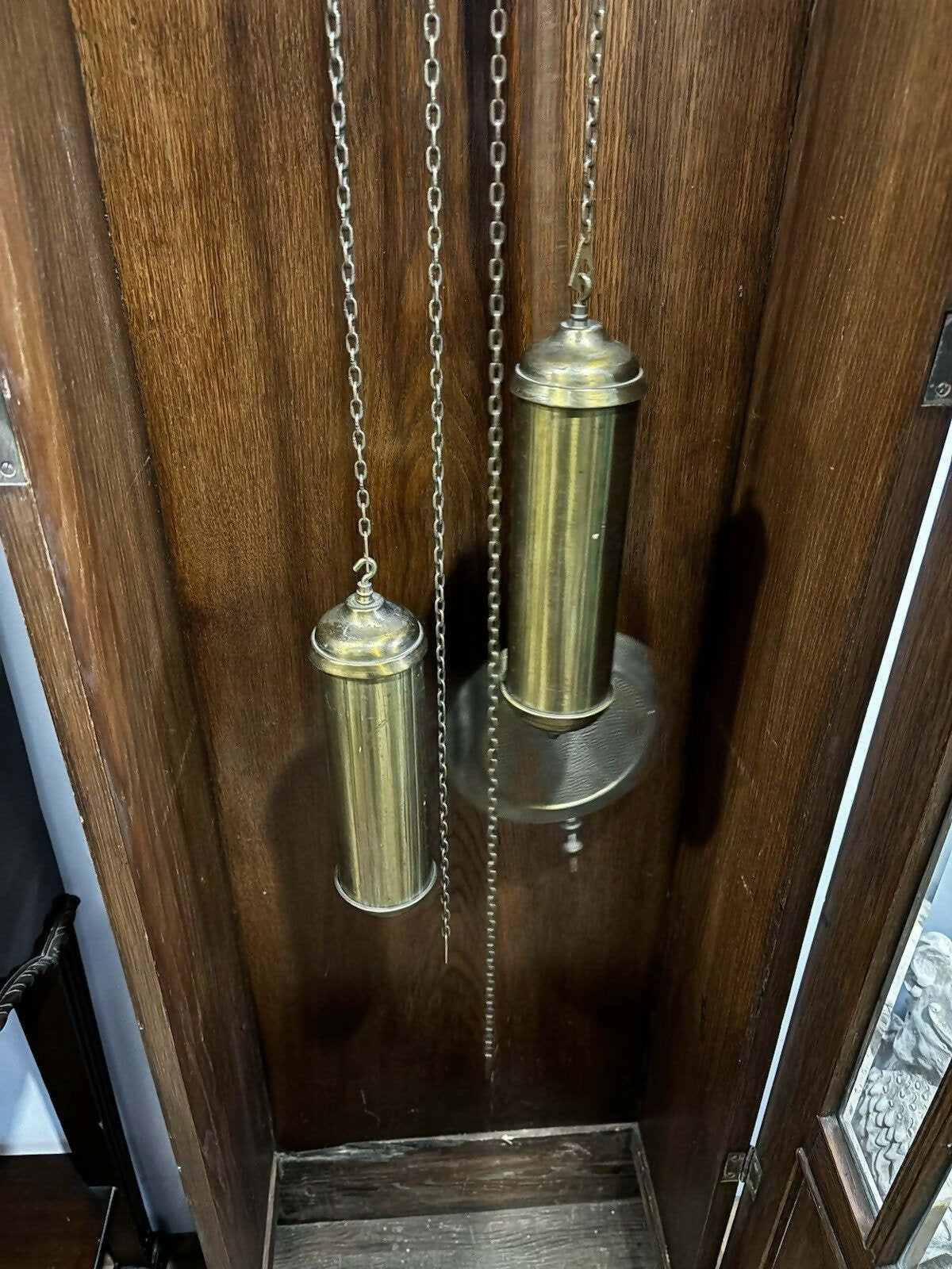 Art Noveau Oak Grandfather/ Vintage Longcase Clock