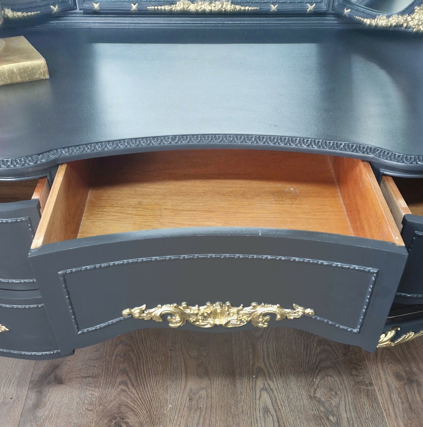 Olympus dark grey dressing table