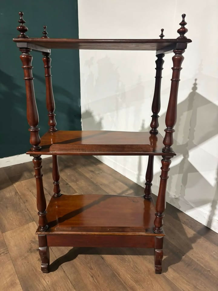Victorian Mahogany Three Tier Whatnotv