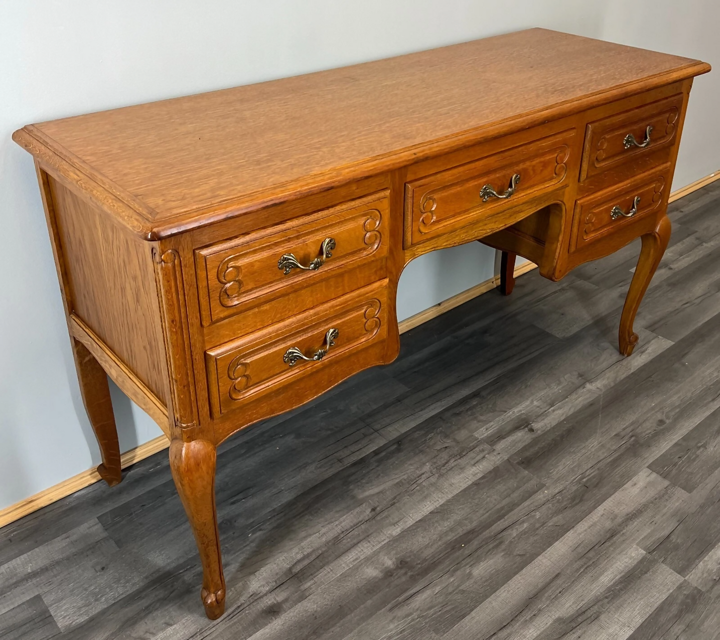 Sideboard Vintage French Louis XIV Style 5 Drawers Storage Unit Cabinet LOT 3569