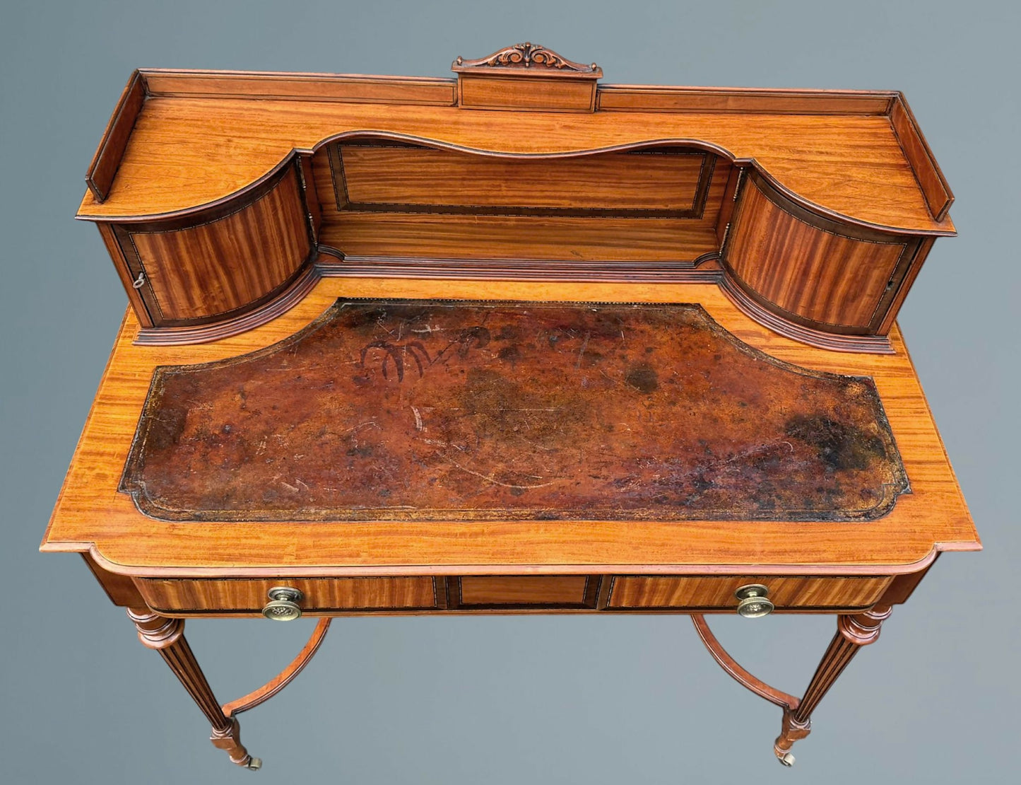 Edwardian Satinwood Desk / Writing Table