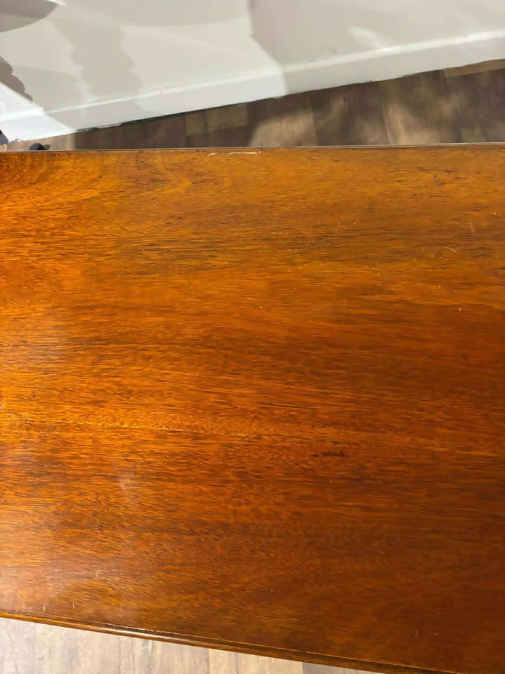Reproduction Two Drawer Mahogany Side Table