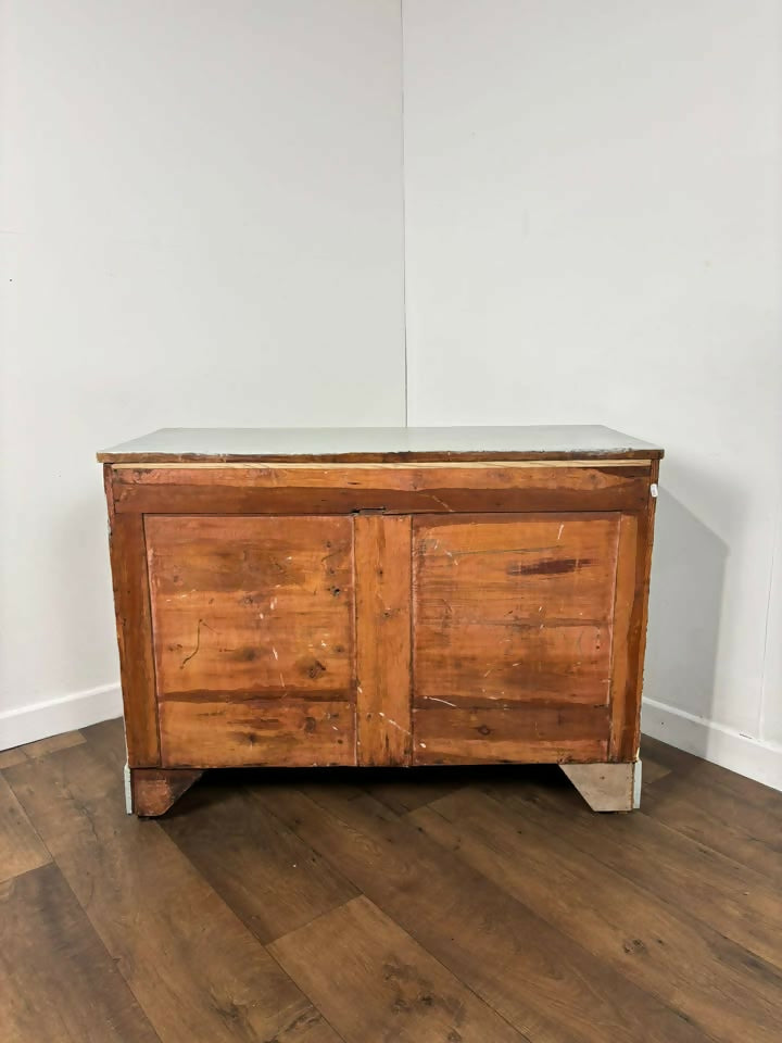 Victorian Blue Painted Pine Chest Of Drawers