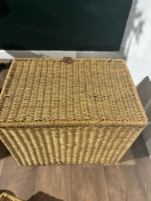 Two Matching Seagrass Storage Baskets7