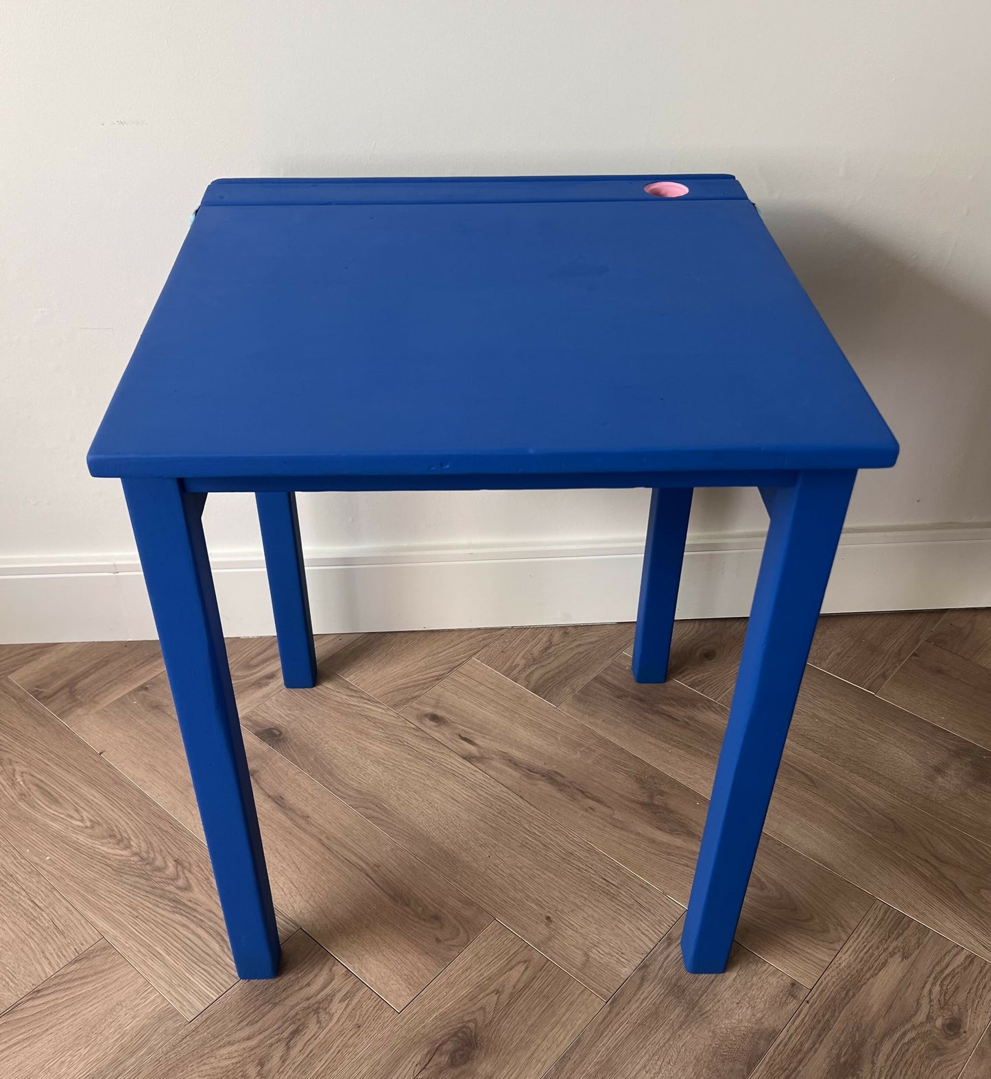 Upcycled Vintage School Desk | Chalkboard Lid & Storage Compartment | Kids Desk