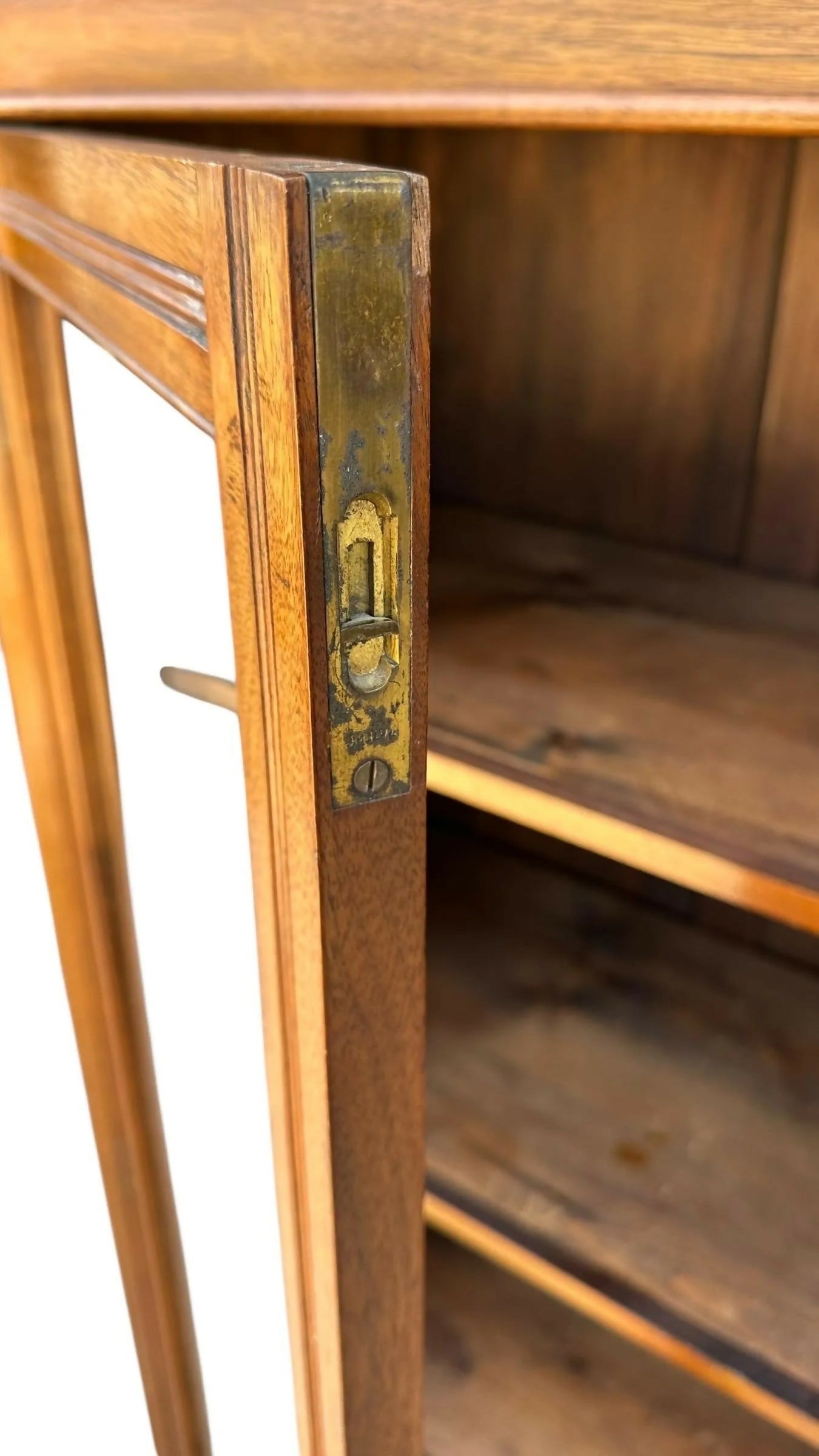 Vintage Victorian Mahogany Library Bookcase Display Cabinet