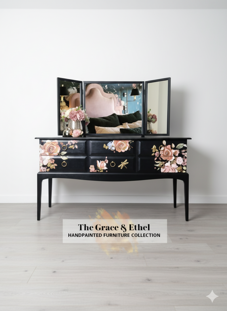 Stag Black rose and Rouge dressing table