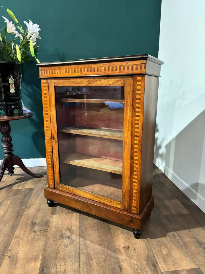 Victorian Inlaid Mahogany and walnut Side Cabinet6