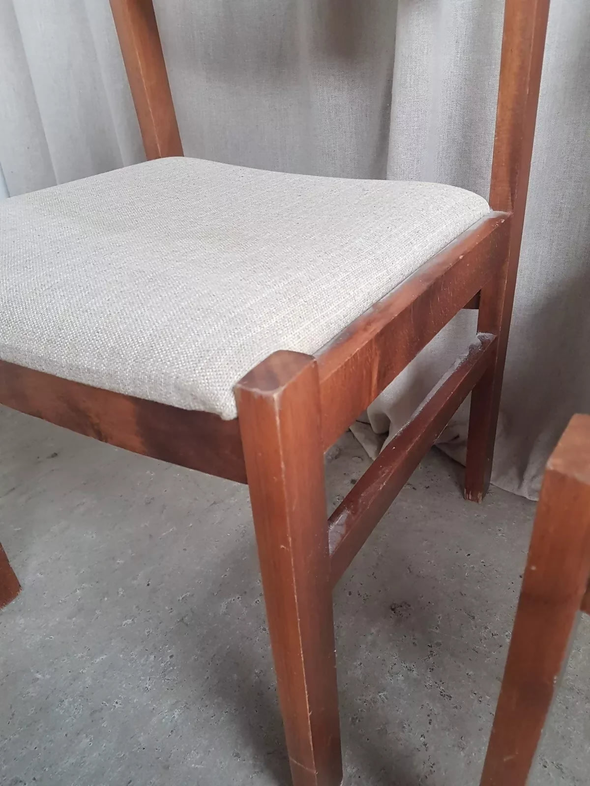 Vintage Mid Century Set Of 4 Dining Chairs Danish Scandi Retro R742