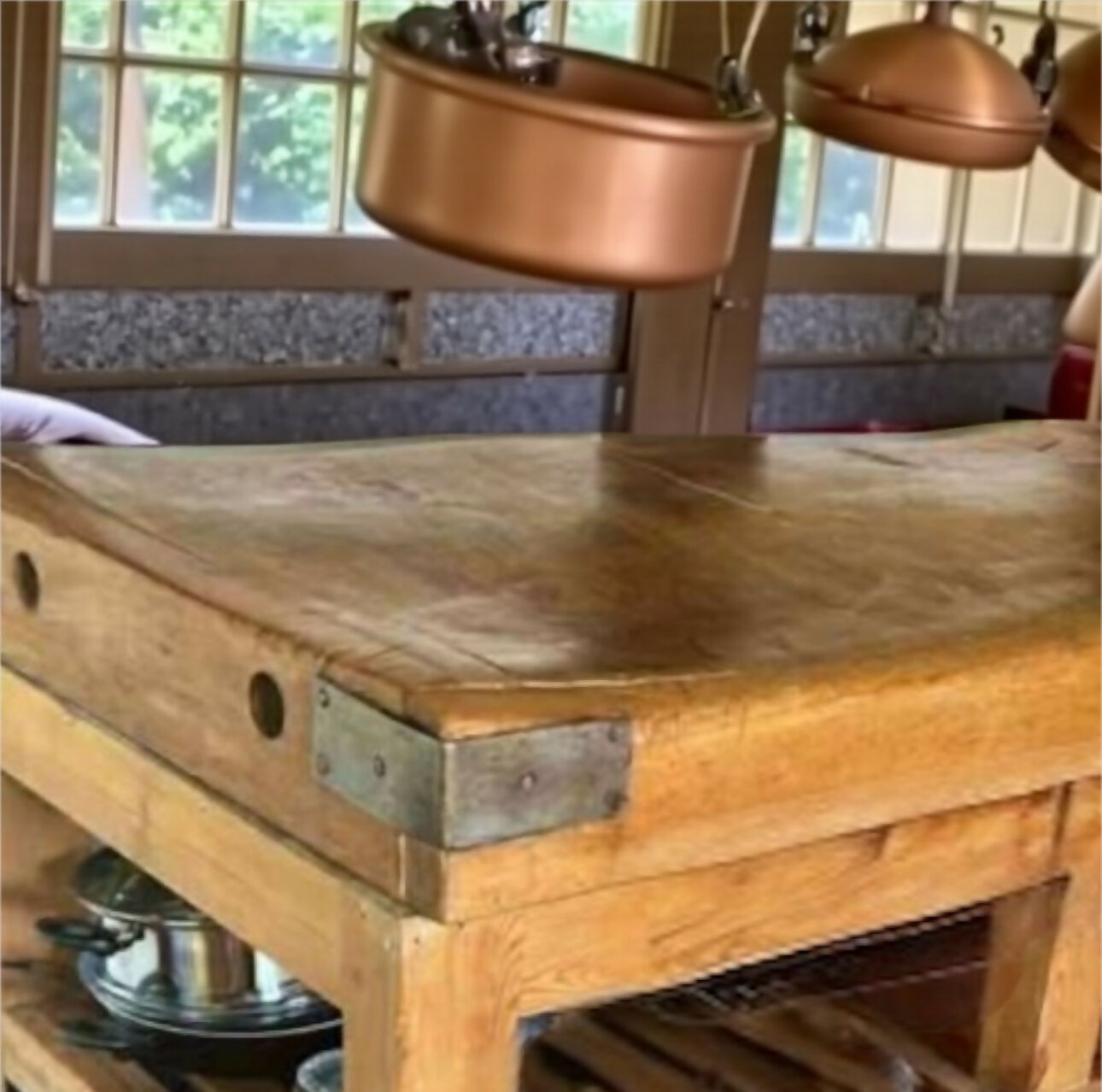Original a large Butcher Block Utility Unit
