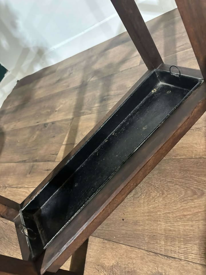 Vintage Oak Stick Stand With Drip Traybb