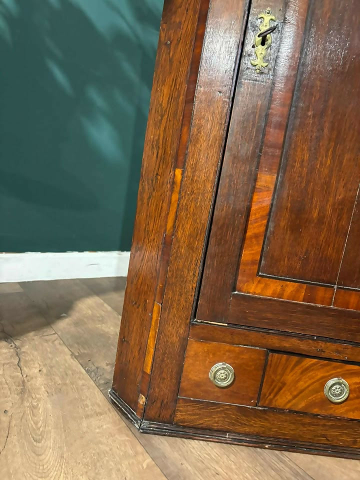 Antique Inlaid Corner Cupboardz