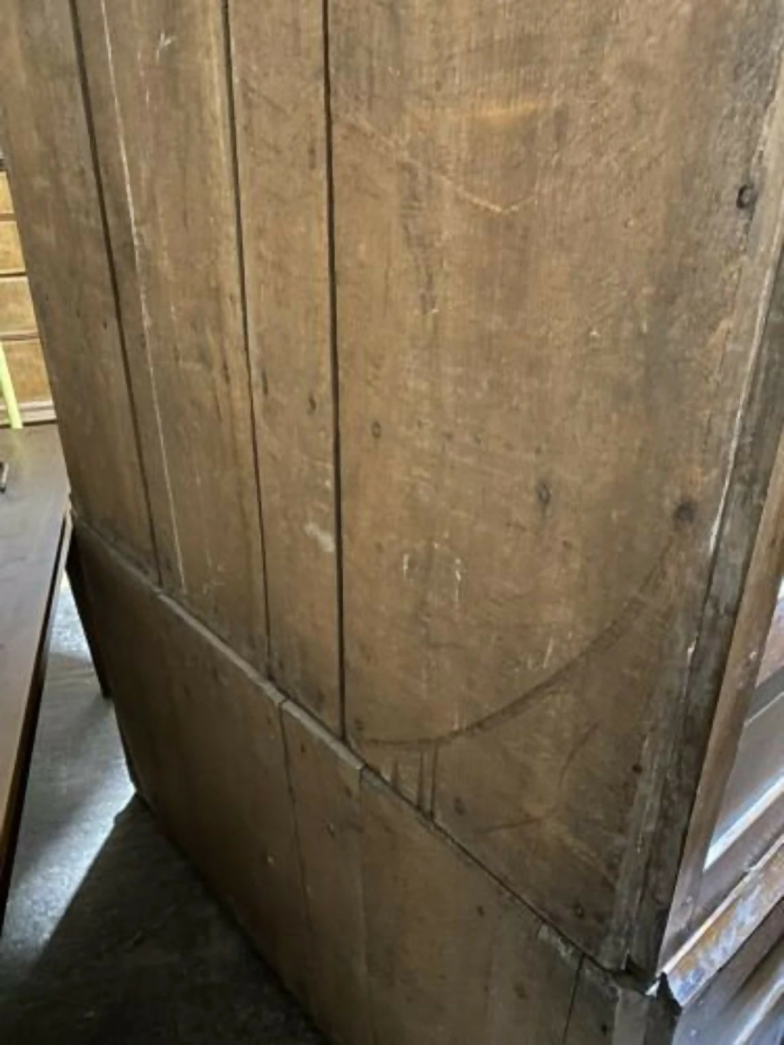 Antique George III Oak & Yew Press Housekeeper’s Cupboard