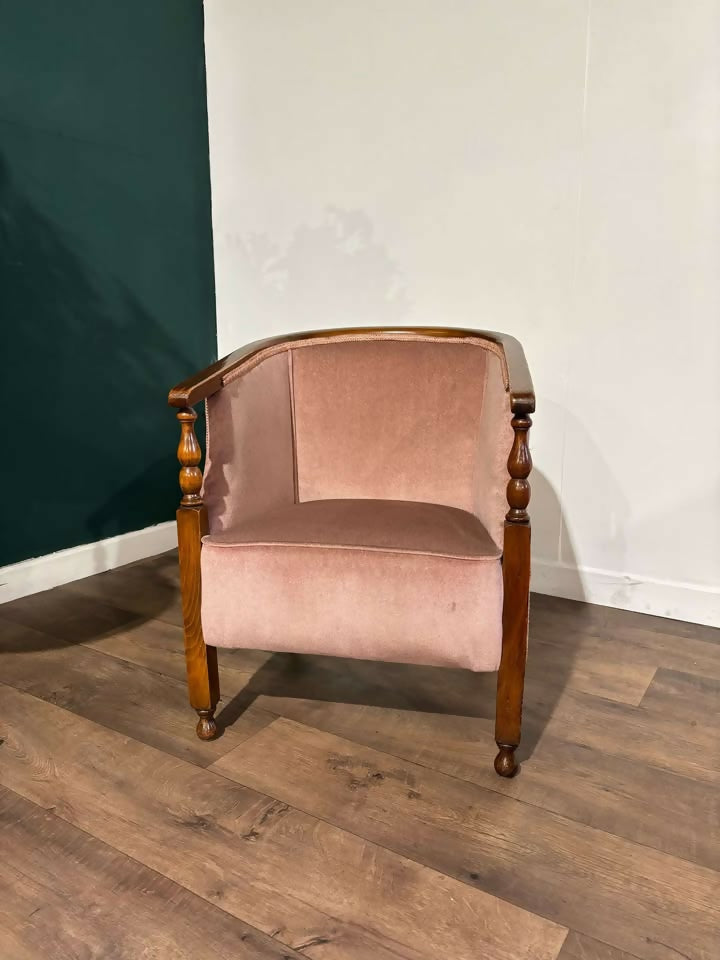 Vintage Oak Tub Arm Chair7