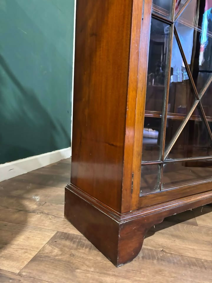 Edwardian Mahogany Astral Glazed Bookcase bb