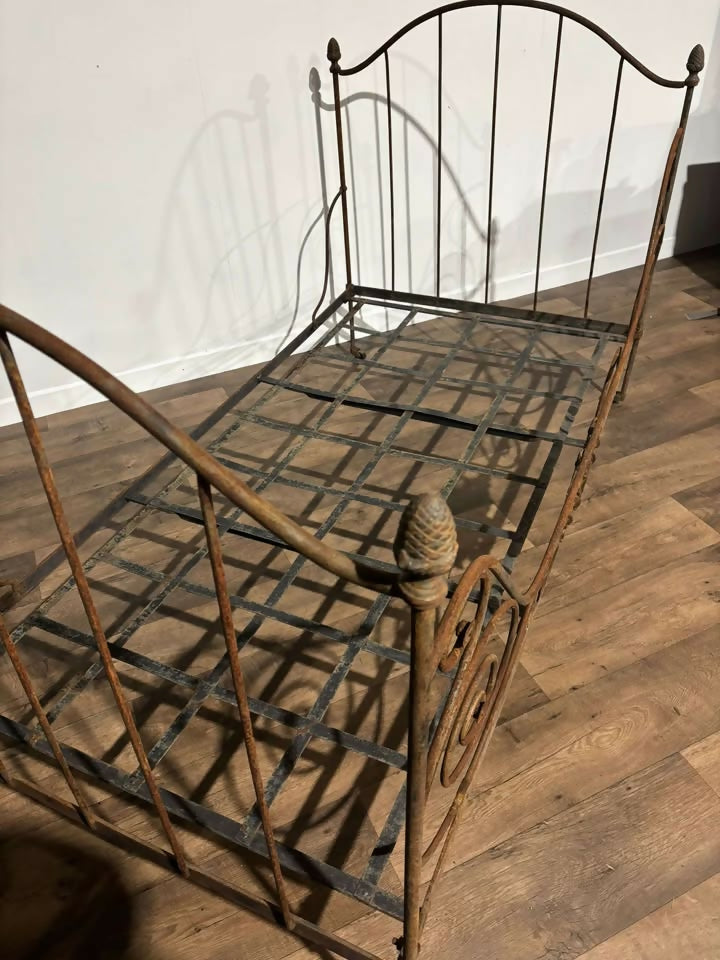Victorian Folding Cast Iron French Single5
