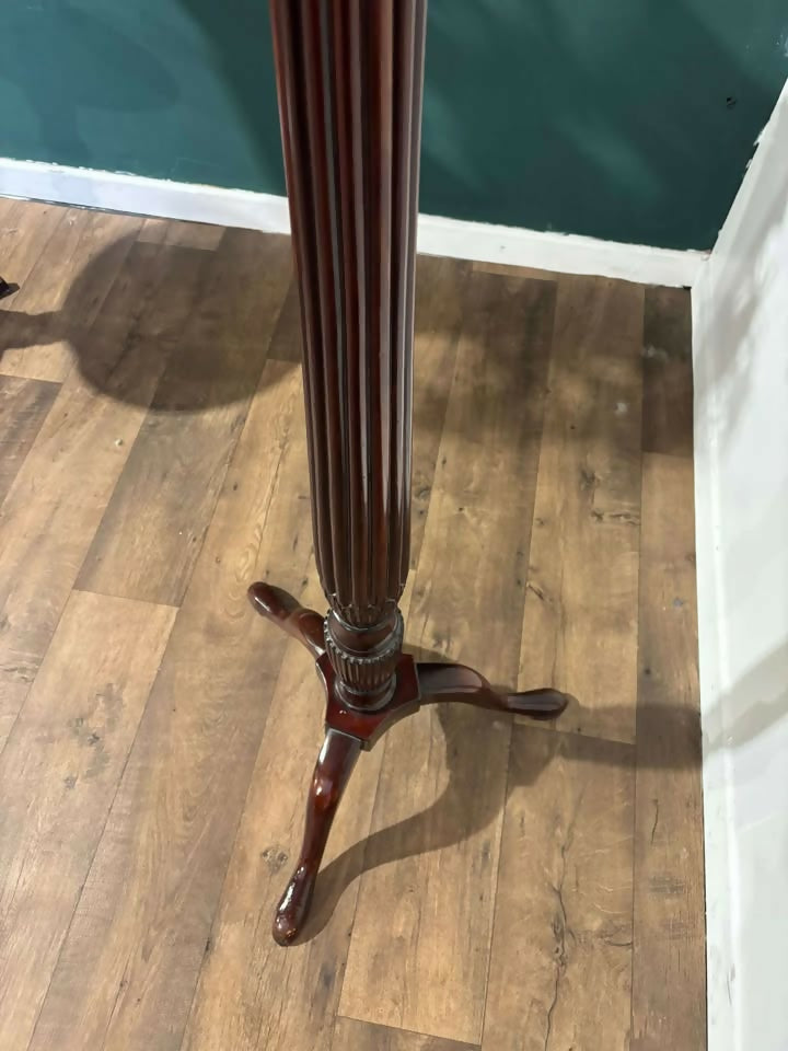 Mahogany Torchere Plant Stand mn